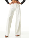 JENNY LOW RISE FLARE JEAN-ECRU-ALICE + OLIVIA