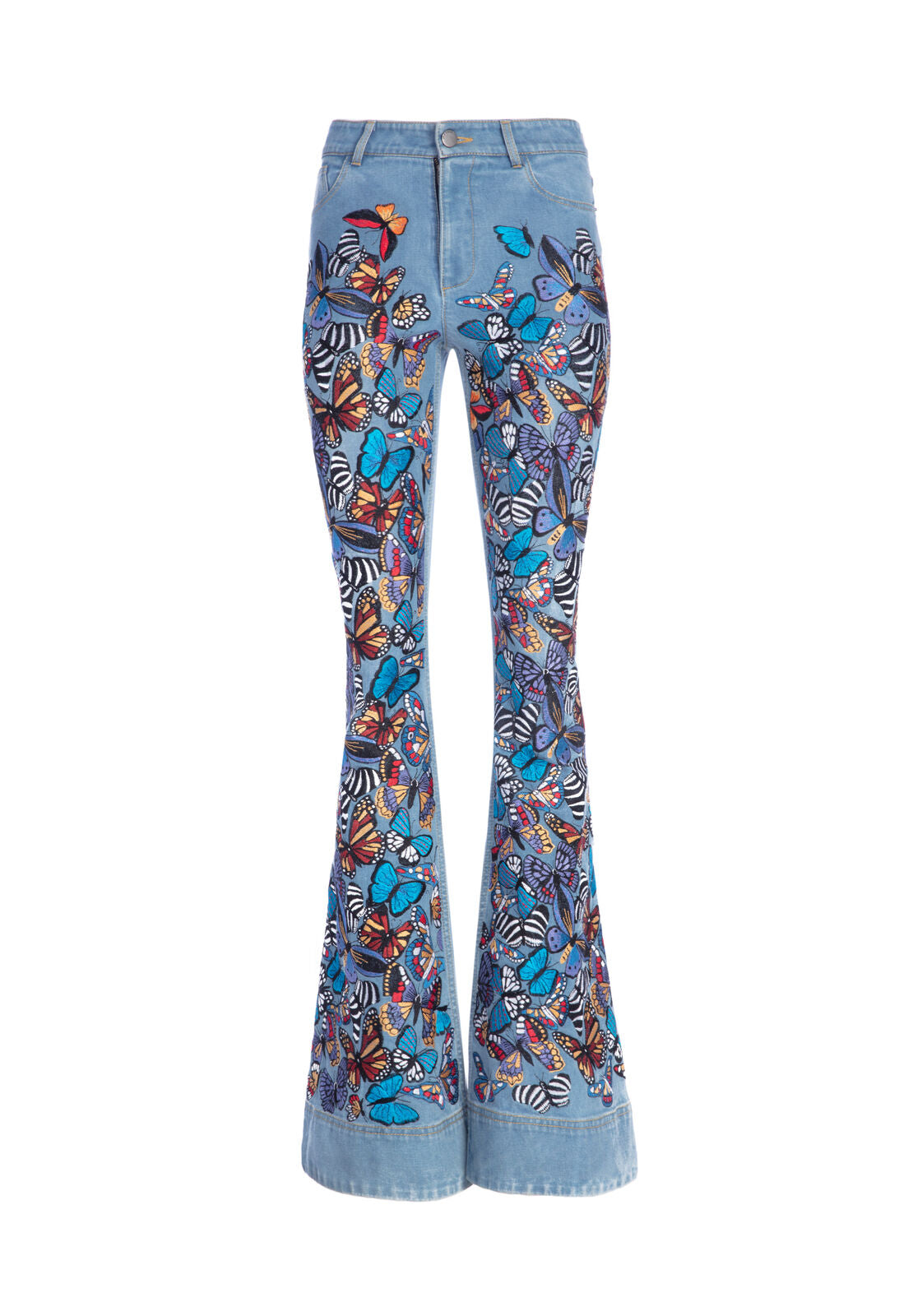 BEAUTIFUL EMBROIDERED JEAN-ALICE + OLIVIA