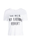 CICELY CLASSIC TEE-WHITE/BLACK-ALICE + OLIVIA