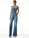 LOVETTA DENIM WIDE LEG JUMPSUIT-ALICE + OLIVIA