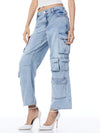 LUIS DENIM CARGO PANT-ALICE + OLIVIA