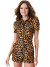 GORGEOUS ROMPER WITH PUFF SLEEVES-ALICE + OLIVIA