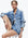 LIGHT INDIGO BLEACHED STRIPE