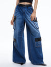 JOETTE COMBINATION VEGAN LEATHER CARGO JEAN-ALICE + OLIVIA