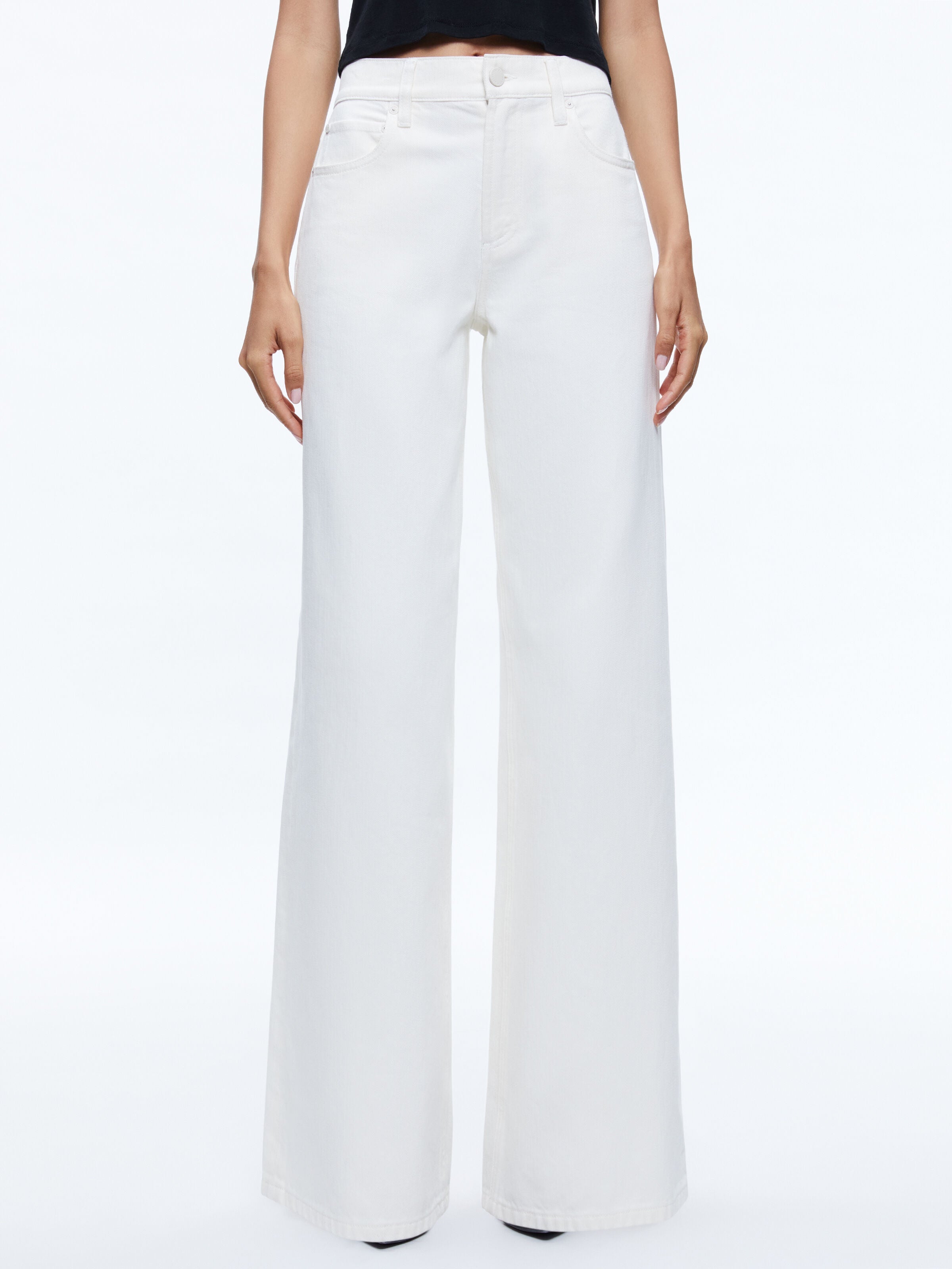 TRISH MID RISE BAGGY JEAN-ALICE + OLIVIA