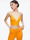 CARLI DENIM BRA TOP-ALICE + OLIVIA