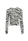 DELAINA LS CREW NK CROP TOP-ALICE + OLIVIA