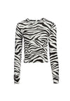 DELAINA LS CREW NK CROP TOP-ALICE + OLIVIA