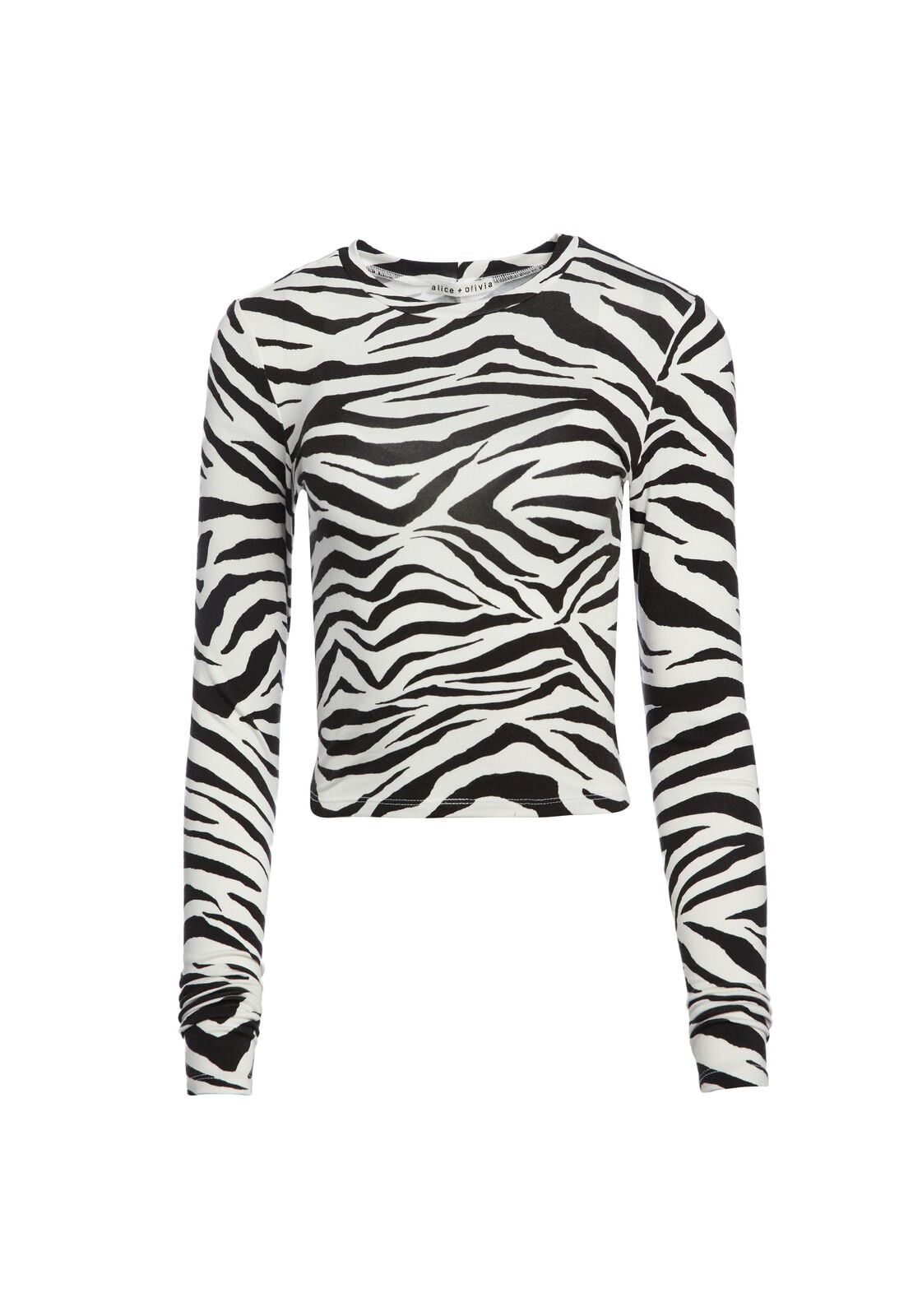 DELAINA LS CREW NK CROP TOP-ALICE + OLIVIA