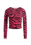 DELAINA LS CREW NK CROP TOP-ALICE + OLIVIA