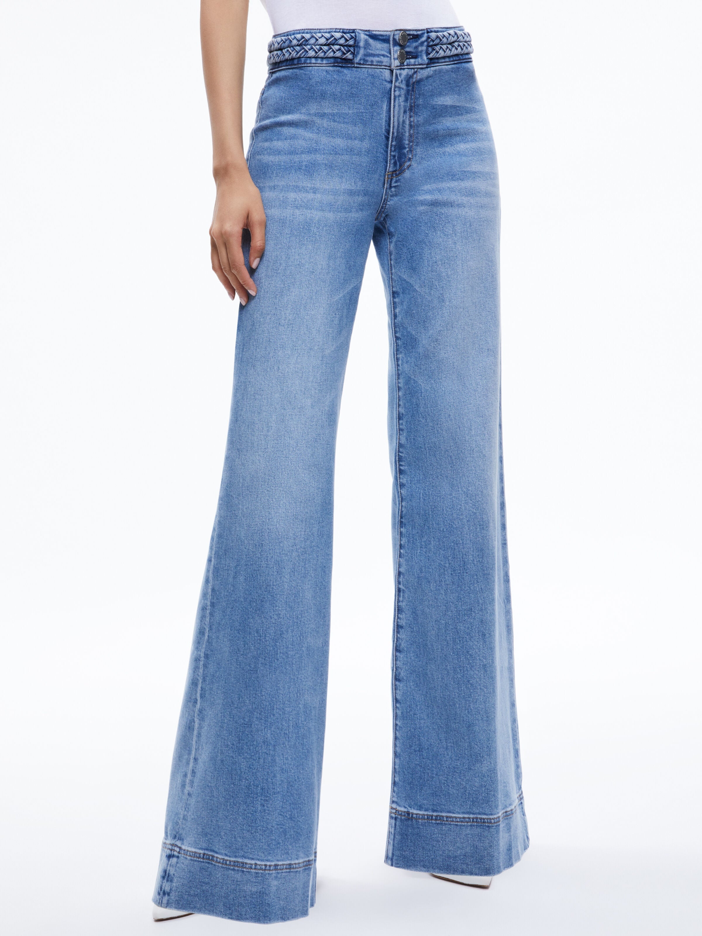 MISSY BRAIDED WAISTBAND JEAN-ALICE + OLIVIA