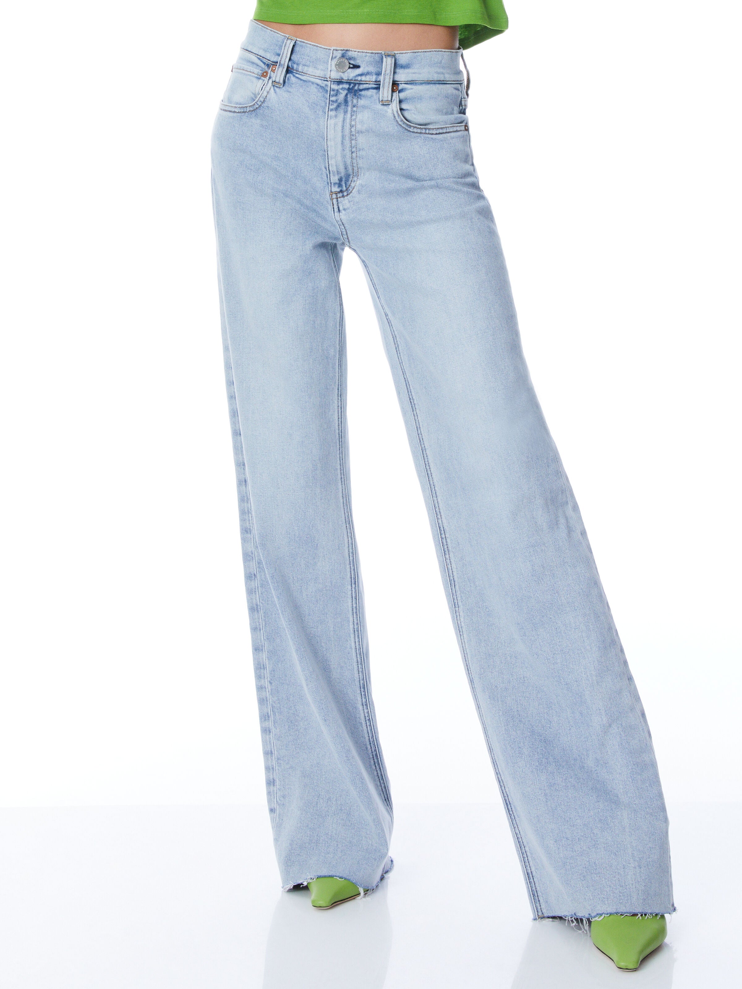 SOFIA HIGH RISE BOYFRIEND JEAN-ROCKSTAR BLUE-ALICE + OLIVIA