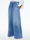 ANDERS LOW RISE PLEATED JEAN-ALICE + OLIVIA