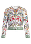 YARDLEY BEADED CROPPED JACKET-WHITE/MULTI-ALICE + OLIVIA