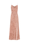 DIANA SEQUIN COWL NECK GOWN-ROSE GOLD-ALICE + OLIVIA