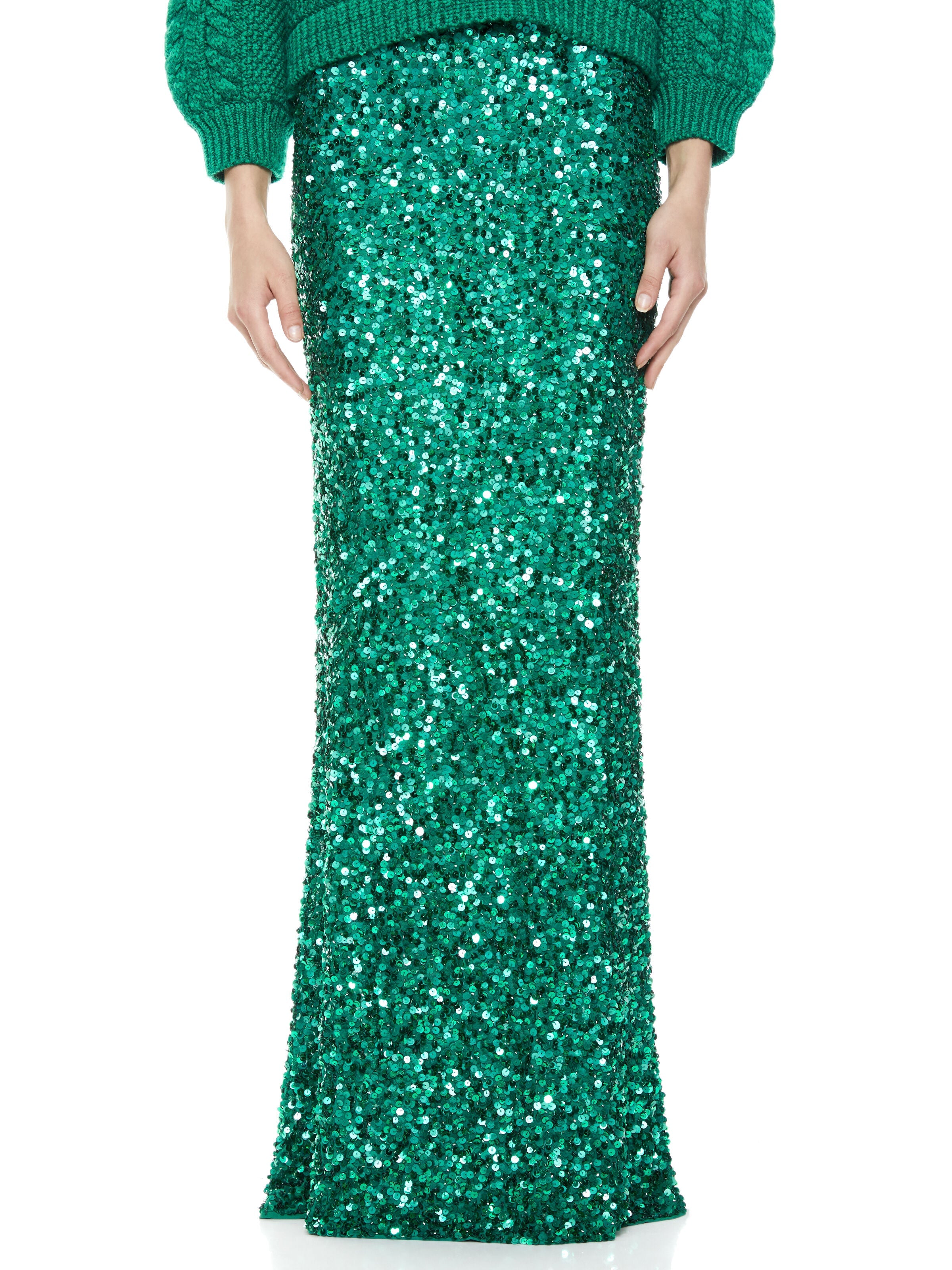 CHARITY SEQUIN GOWN SKIRT-ALICE + OLIVIA