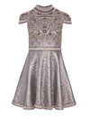 FLORETTA MOCK NECK MINI GOWN-ALICE + OLIVIA