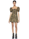 KRISTIAN EMBROIDERED MINI DRESS-ALICE + OLIVIA