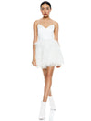 MILANY FEATHER MINI DRESS-ALICE + OLIVIA