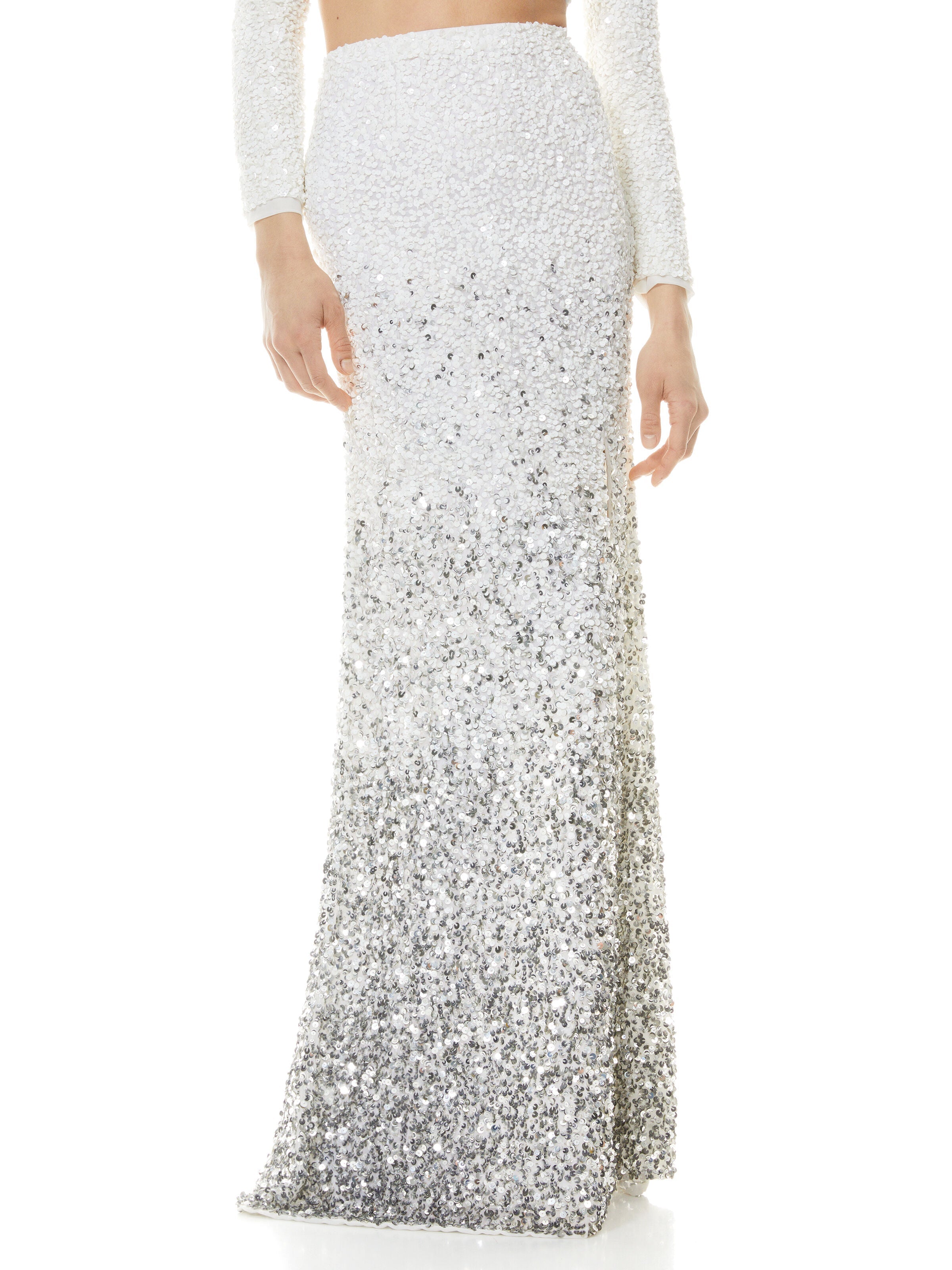 HOUSTON OMBRE SEQUIN GOWN SKIRT-ALICE + OLIVIA