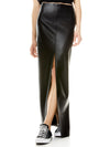 GEMINA VEGAN LEATHER GOWN SKIRT-ALICE + OLIVIA