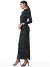INKA SEQUIN MAXI GOWN-Black-ALICE + OLIVIA