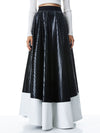 ELENOR VEGAN LEATHER GOWN SKIRT-ALICE + OLIVIA