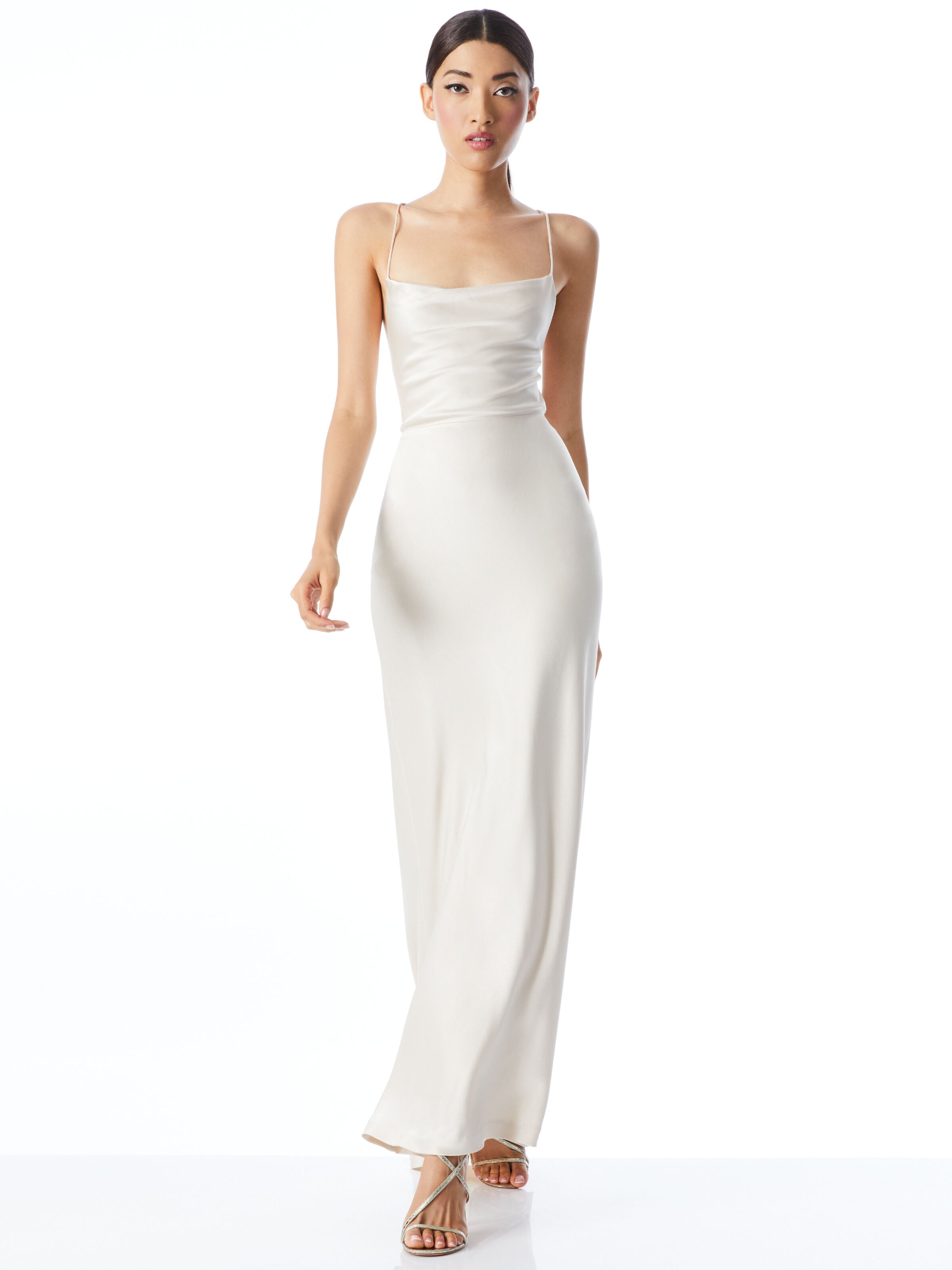 MONTANA TIE BACK GOWN-CHAMPAGNE-ALICE + OLIVIA