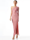 MICHELE EMBELLISHED HIGH SLIT DRESS-ALICE + OLIVIA