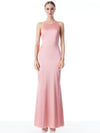 SAMIA HALTER NECK FISHTAIL GOWN-ALICE + OLIVIA