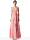 CARISA DEEP V-NECK GOWN WITH BRAIDED BELT-ALICE + OLIVIA