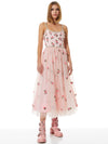LUPITA CRYSTAL STRAP EMBELLISHED TULLE MIDI GOWN-PETAL/PRIMROSE-ALICE + OLIVIA