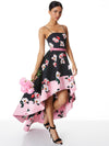 FLORENCE SPAGHETTI STRAP HIGH LOW GOWN-ALICE + OLIVIA