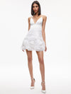 KEMBERLY SPAGHETTI STRAP MINI GOWN-White-ALICE + OLIVIA