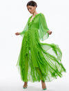 DAY SUNBURST SLEEVE MAXI DRESS-ALICE + OLIVIA