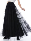 DARCY TULLE MAXI SKIRT-Black-ALICE + OLIVIA