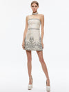 PAIGE EMBELLISHED CHOKER MINI GOWN-ALICE + OLIVIA