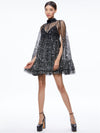 ZENON CAPE MINI DRESS-ALICE + OLIVIA