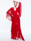 DAY SUNBURST SLEEVE MAXI DRESS-ALICE + OLIVIA