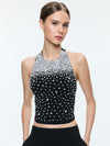 KIESHA EMBELLISHED TOP-BLACK/SILVER-ALICE + OLIVIA