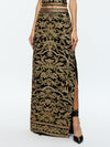 GEORGIE MAXI SKIRT-BLACK/GOLD-ALICE + OLIVIA