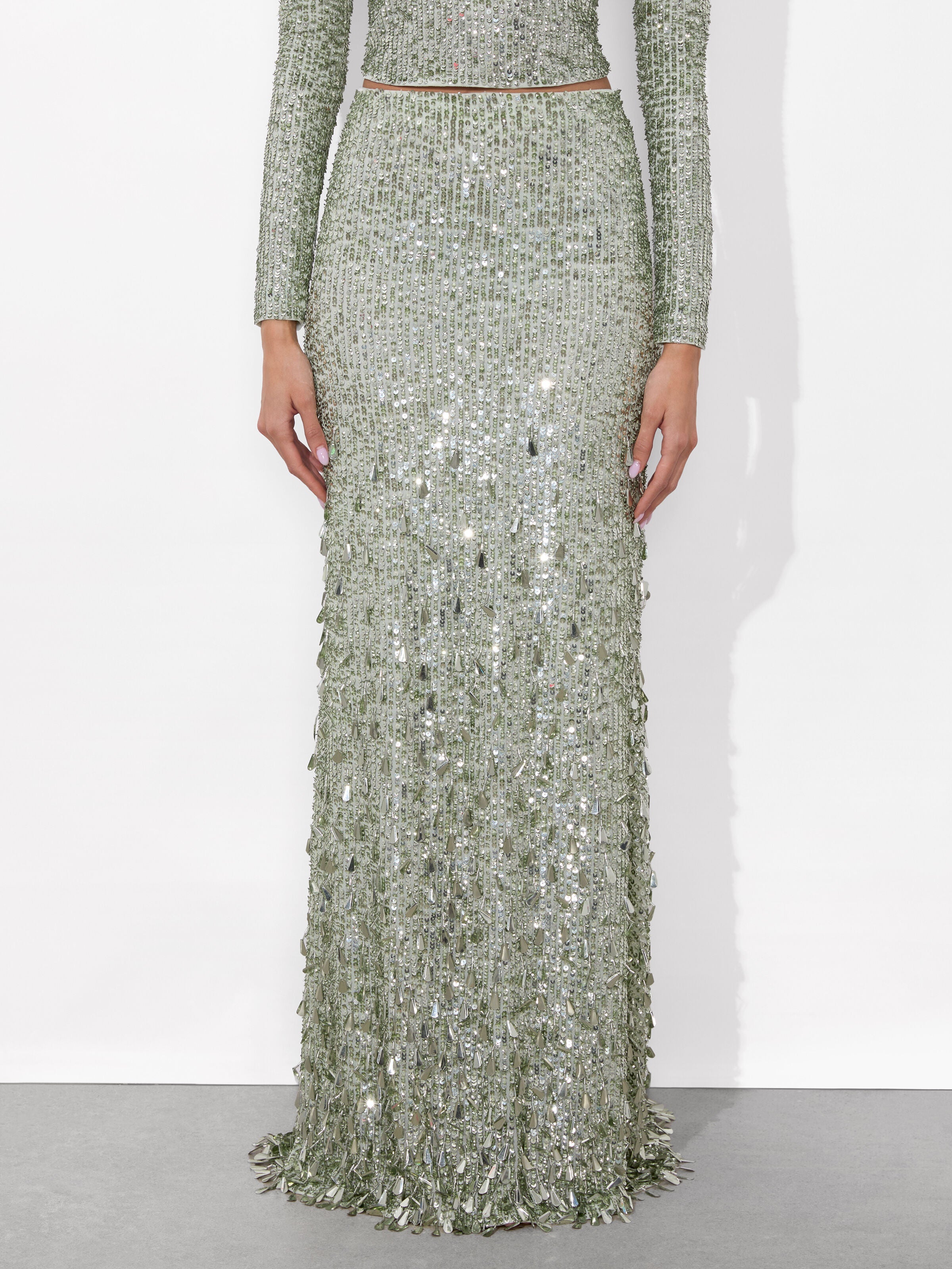 CHARITY SEQUIN GOWN SKIRT-ALICE + OLIVIA