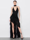 HANNAH MAXI DRESS-Black-ALICE + OLIVIA