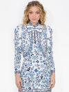 ILARIA CROPPED JACKET-BLUE/OFF WHITE-ALICE + OLIVIA
