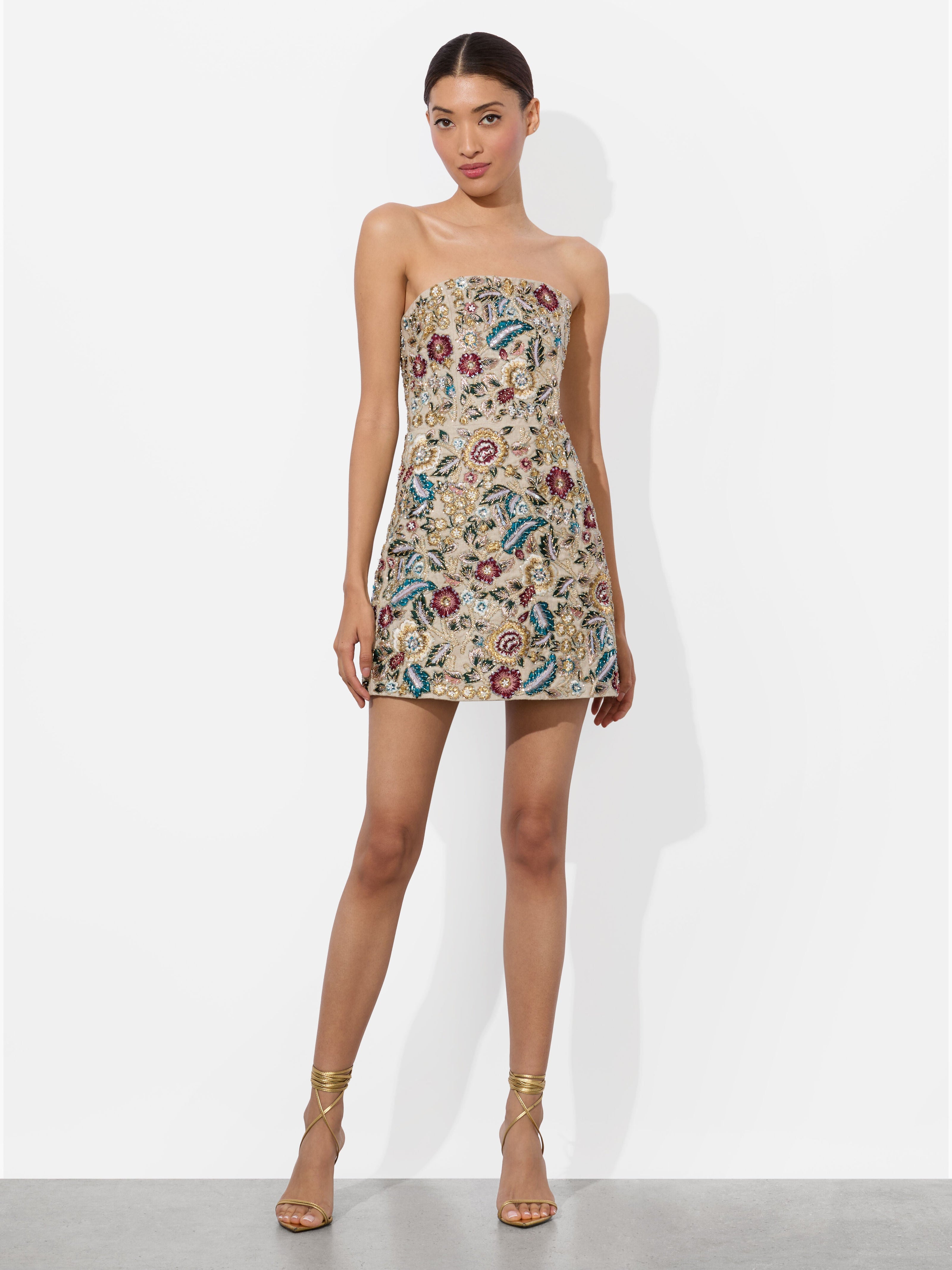 VELIA EMBELLISHED MINI GOWN-ALICE + OLIVIA