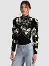 ADDISON BOW JACKET-BLACK/OFF WHITE-ALICE + OLIVIA