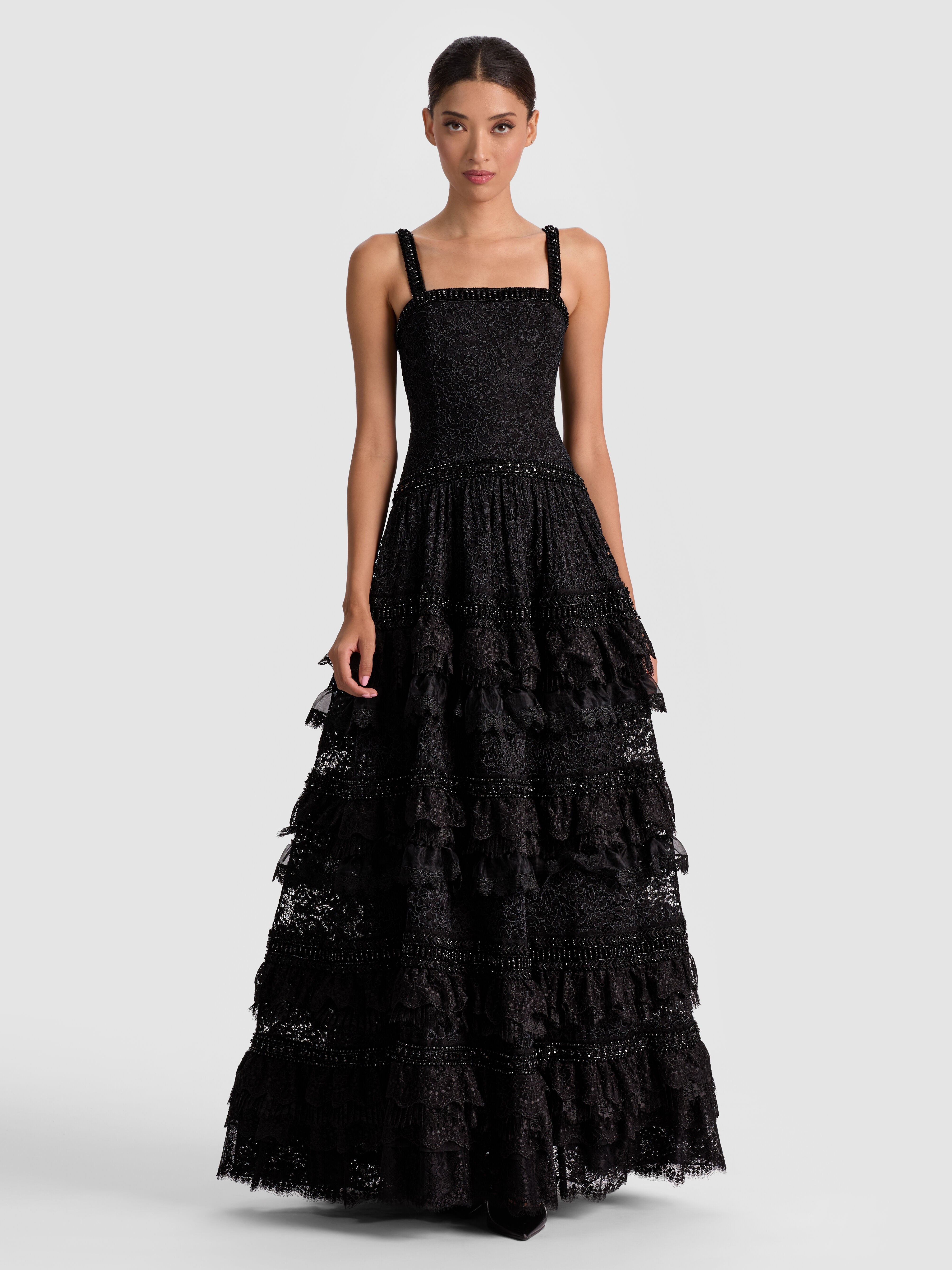 ZENA LACE MAXI DRESS-ALICE + OLIVIA