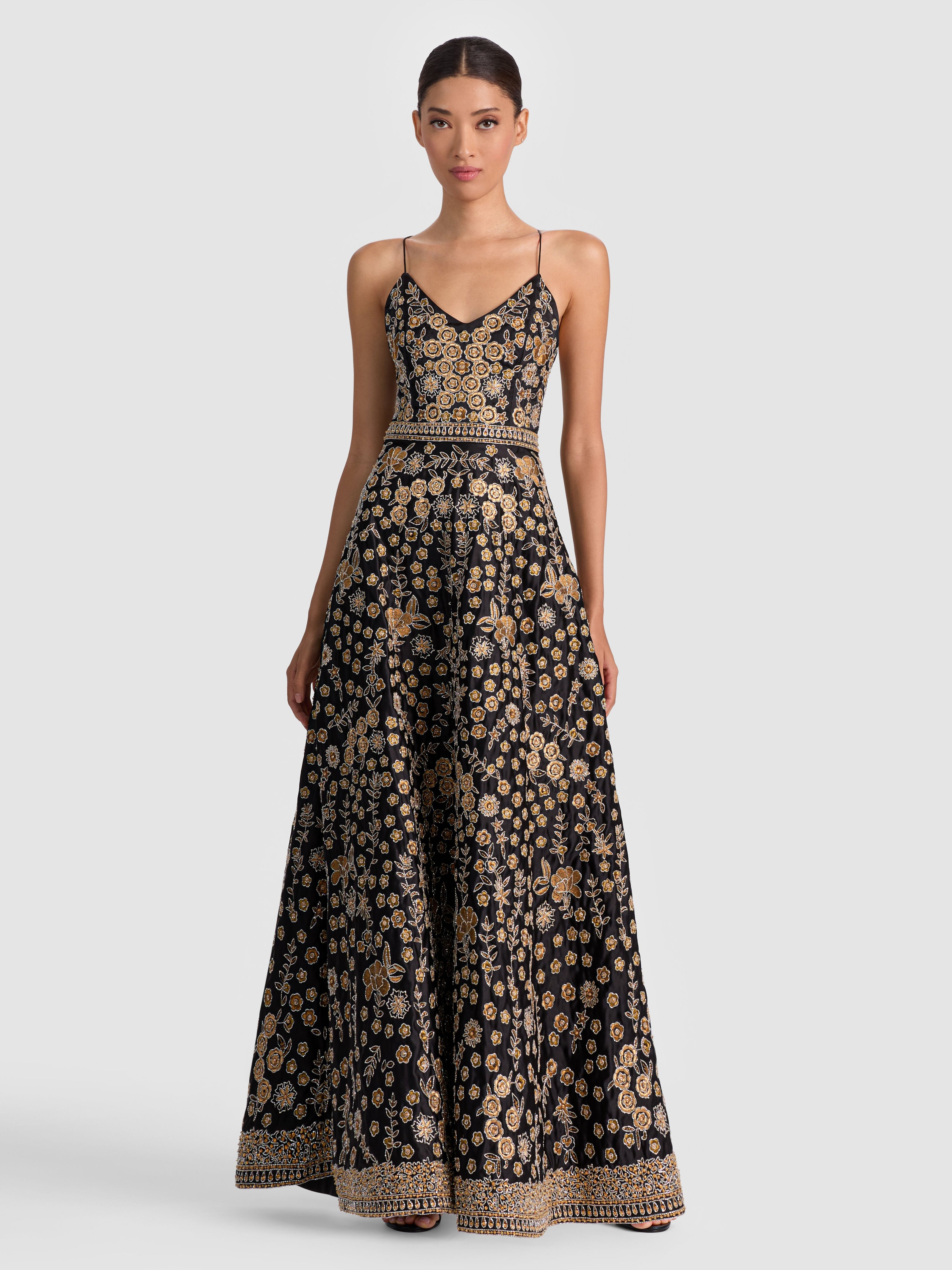 DOMENICA EMBELLISHED GOWN-ALICE + OLIVIA