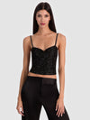 NINA EMBELLISHED BUSTIER TOP-ALICE + OLIVIA