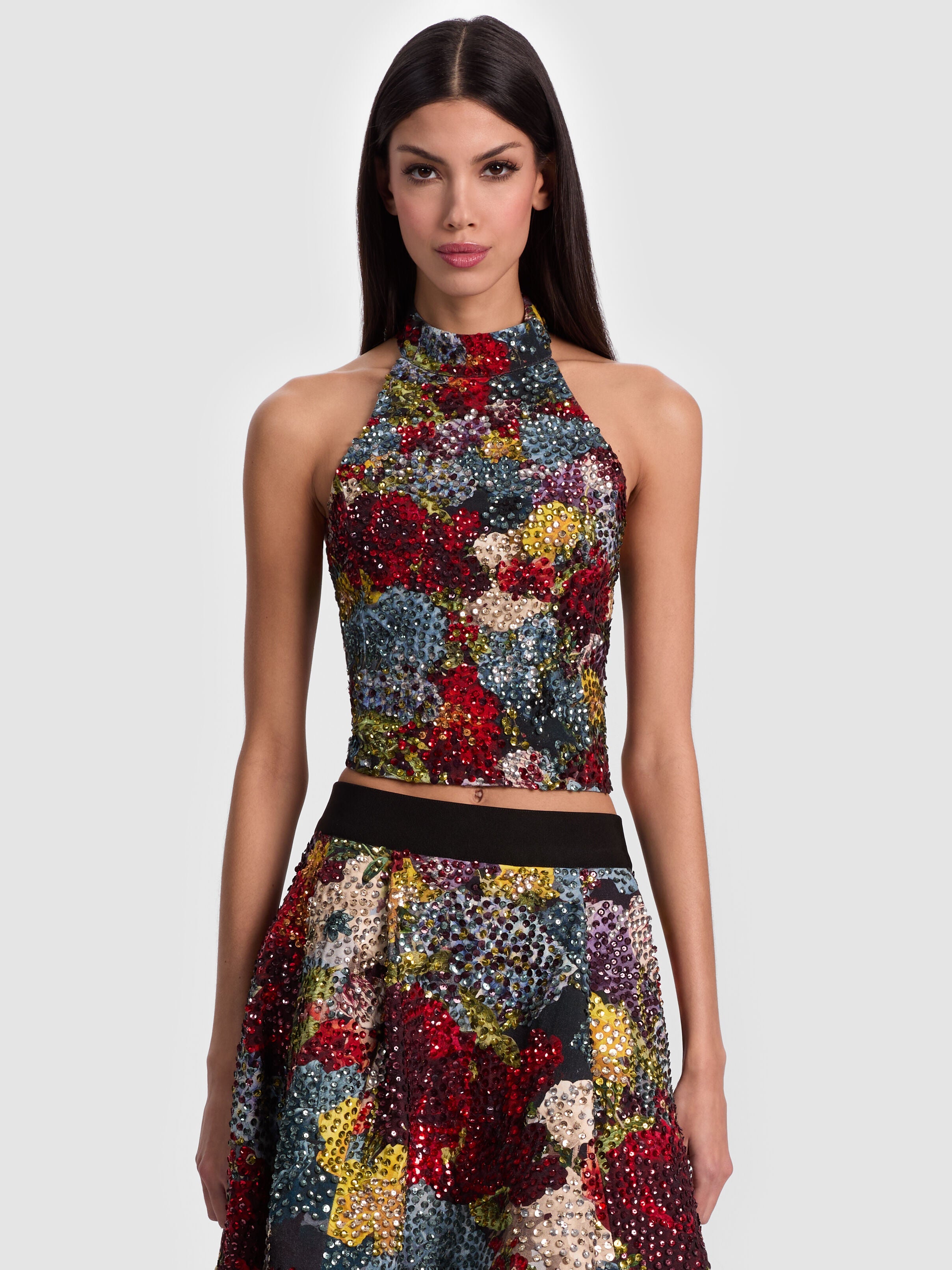 GATZ EMBELLISHED TOP-ALICE + OLIVIA